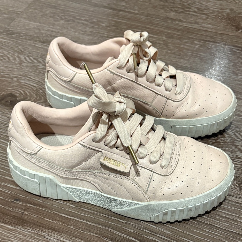 Puma Women's Blush Pink Leather Sneakers